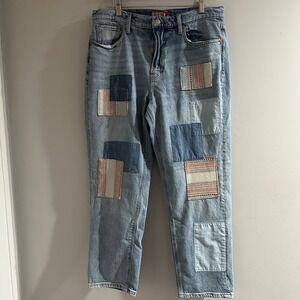 Lucky Brand Lucky Legend Boy Mid Rise Relaxed Straight Jeans 12/31 Patchwork